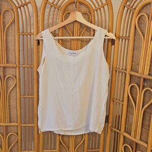 Cream Sleeveless Top